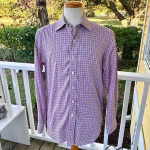 Hamilton Clothing Plaid Dress Shirt. Size 16.5